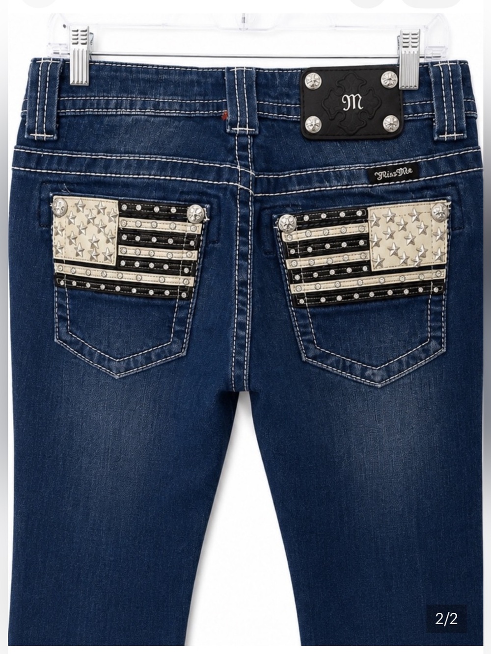 NWT Miss Me Indigo Wash Bootcut Jeans - Picture 1 of 2